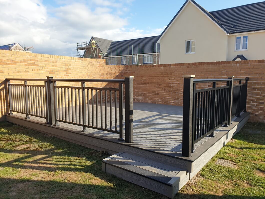 Decking area with Balustrade System