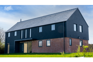 Modern home featuring Cladco Signature Composite Wall Cladding in Charcoal