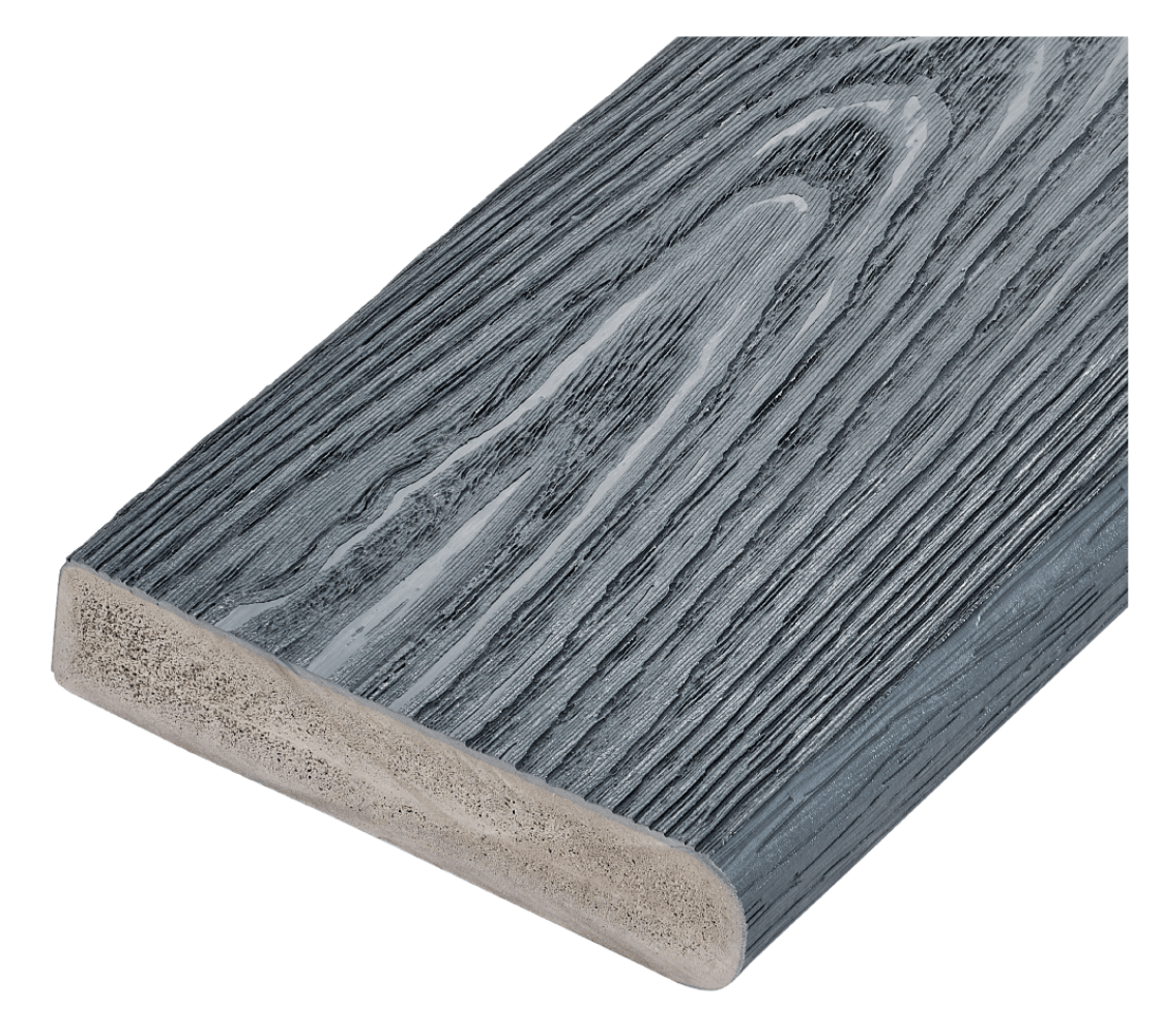 Capstock PVC-ASA Woodgrain Effect Premium Grade Bullnose Decking Board