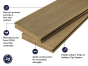 2.4m Solid Commercial Grade Composite Decking Board