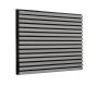 600mm x 600mm Acoustic Internal Slatted Wall Panels - Storm Grey