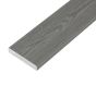 PVC-ASA Decking board 200x32mm Woodgrain sanding Ash Grey 3.6m