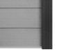 Composite Fencing Steel Rail, Galvanised, 2m long