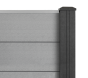 Composite Fencing Steel Rail, Galvanised, 2m long