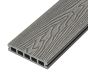 4m Woodgrain Effect Reversible Composite Decking Board in Stone Grey
