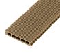 2.4m Woodgrain Effect Reversible Composite Decking Board in Teak