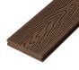 4m Reversible Solid Commercial Grade Composite Decking Board in Coffee