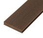 4m Reversible Solid Commercial Grade Composite Decking Board in Coffee