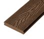 4m Solid Commercial Grade Bullnose Composite Decking Board in Coffee