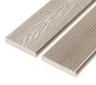 4m Solid Commercial Grade Bullnose Composite Decking Board in Ivory