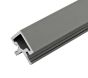 2.5m Composite Slatted Wall Cladding External Corner Profile Trim Silver Grey  