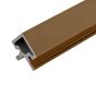 2.5m Composite Slatted Wall Cladding External Corner Profile Trim Teak  