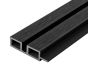 2.5m Slatted Wall Cladding Double End Profile Trim Charcoal