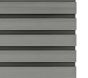 2.5m Composite Slatted Wall Cladding Panels Stone Grey