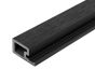 2.5m Composite Slatted Wall Cladding Single Start Profile Trim Charcoal
