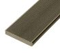 4m Solid Commercial Grade Bullnose Composite Decking Board in Olive Green
