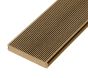 4m Solid Commercial Grade Bullnose Composite Decking Board in Teak