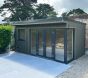 Composite Woodgrain Wall Cladding in Olive green