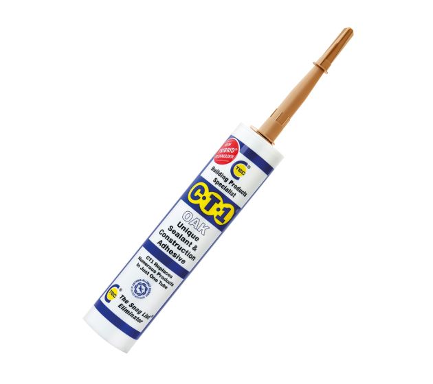 CT1 High Performance All In One Sealant and Adhesive, 290 ml - Oak