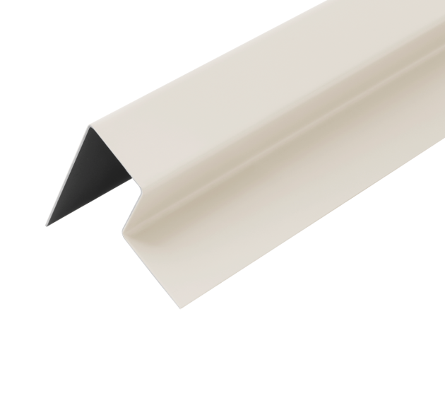 3m Fibre Cement Cladding Wall End Profile Trim - Cream