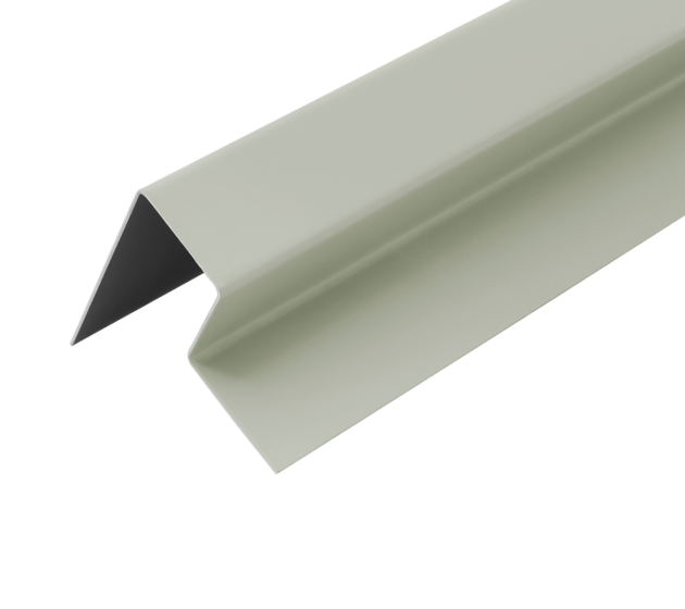 3m Fibre Cement Cladding Wall End Profile Trim - Sage Green