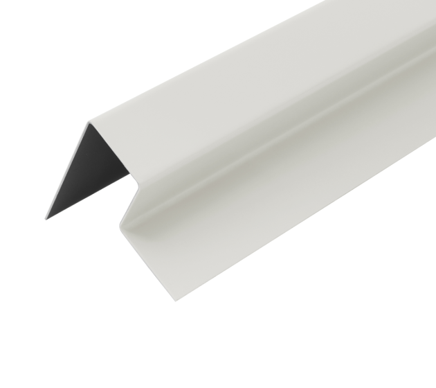 3m Fibre Cement Cladding Wall End Profile Trim - White