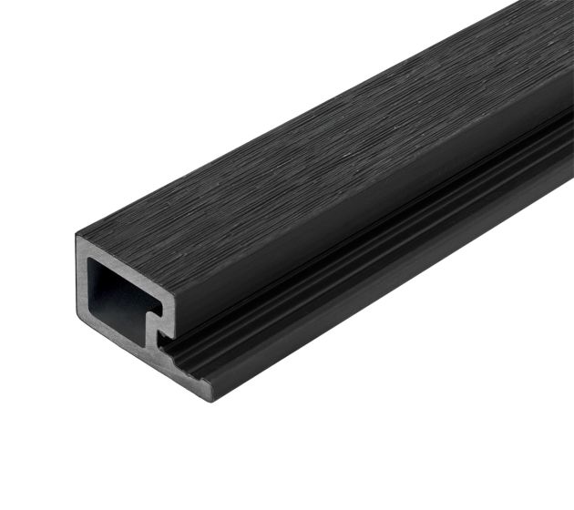 2.5m Composite Slatted Wall Cladding Single Start Profile Trim Charcoal