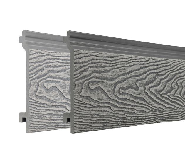 3.6m Mixed Grey Composite Woodgrain Cladding Boards