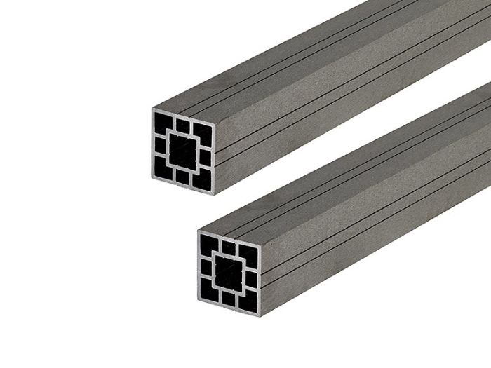 3m Signature Composite Fence Panel Posts - Stone Grey