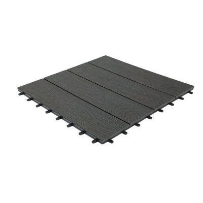 Woodgrain Effect Composite Decking Tile, Large (600mm x 600mm)