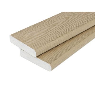 PVC-ASA Bullnose board 150x32mm Woodgrain sanding Cedar wood 3.6m