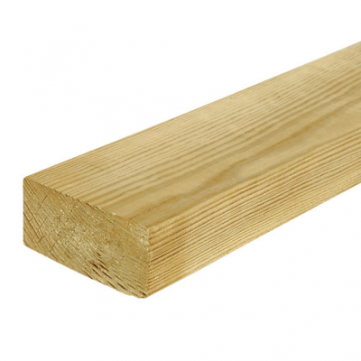 C24 Sawn Green Treated Timber Decking Joist 47mm x 100mm-4.2m
