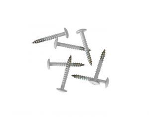 Pack of 100 38mm Stainless Steel Screw + Bit for Fibre Cement Cladding-Grey