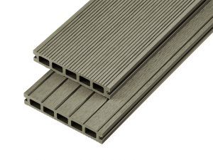 4m Hollow Domestic Grade Composite Decking Board in Olive Green