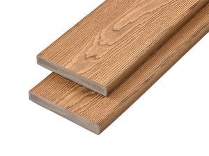 PVC-ASA Decking board 200x32mm Woodgrain sanding Chestnut 3.6m