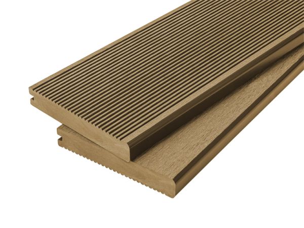 4m Solid Bullnose Composite Decking Board