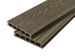 4m Woodgrain Effect Hollow Domestic Grade Composite Decking Board