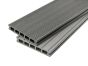2.4m Hollow Grooved Composite Decking Board in Mixed Grey