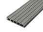 2.4m Hollow Grooved Composite Decking Board in Mixed Grey