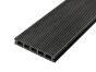 4m Hollow Grooved Composite Decking Board in Charcoal