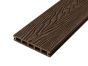 2.4m Woodgrain Effect Composite Decking Board in Coffee