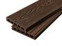 2.4m Woodgrain Effect Composite Decking Board in Coffee