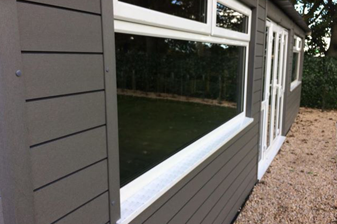 Cladco Composite Wall Cladding on a new garage space