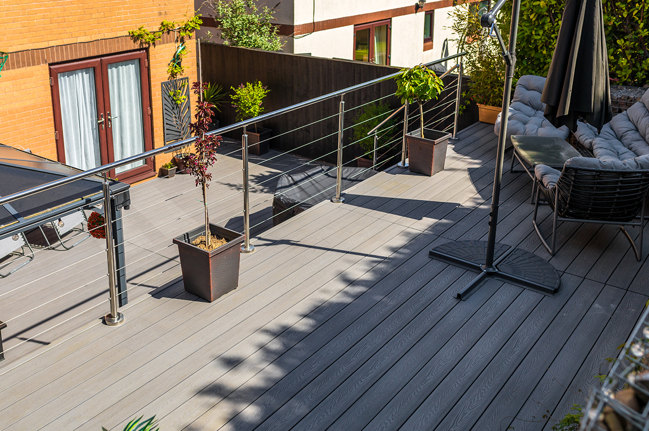 Coastal Garden Retreat | Cladco Woodgrain Composite Decking Design