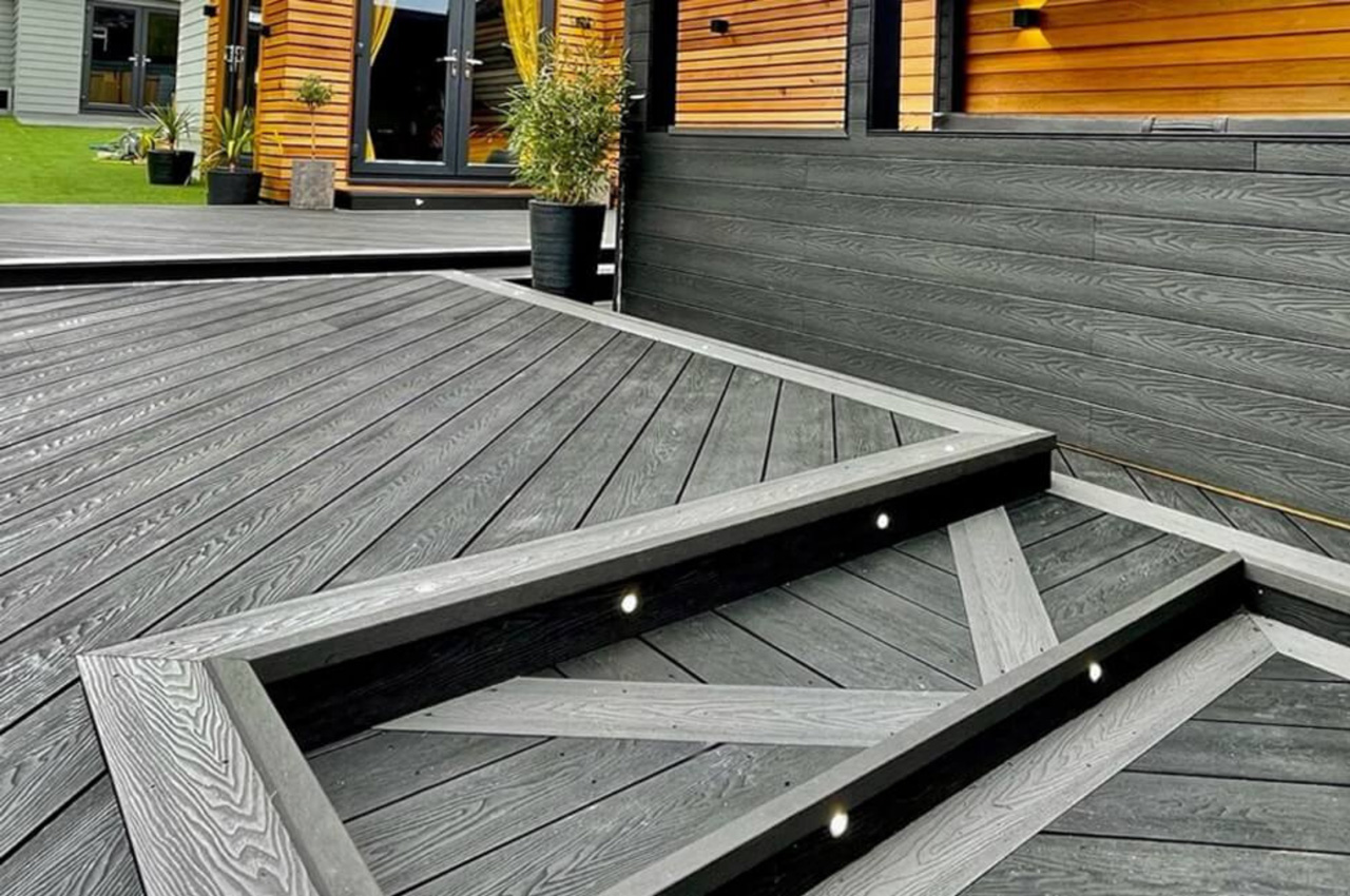 Logan Carpentry refreshes this unique outdoor space with Cladco Composite Decking and Wall Cladding
