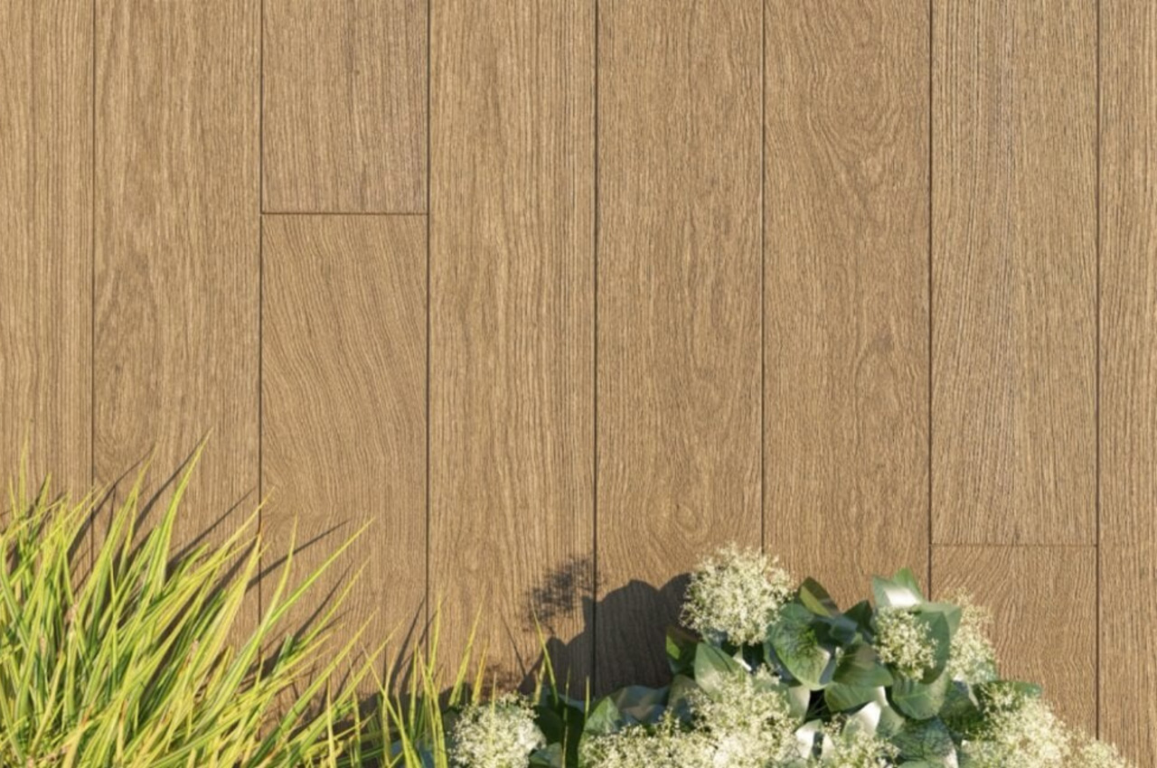 Cladco Nordeck Decking Boards in Cedar create an attractive, timber like deck