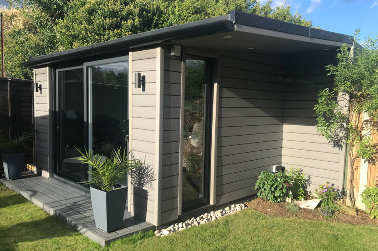 Environmentally-friendly garden space created using Cladco Composite Cladding and Composite Decking