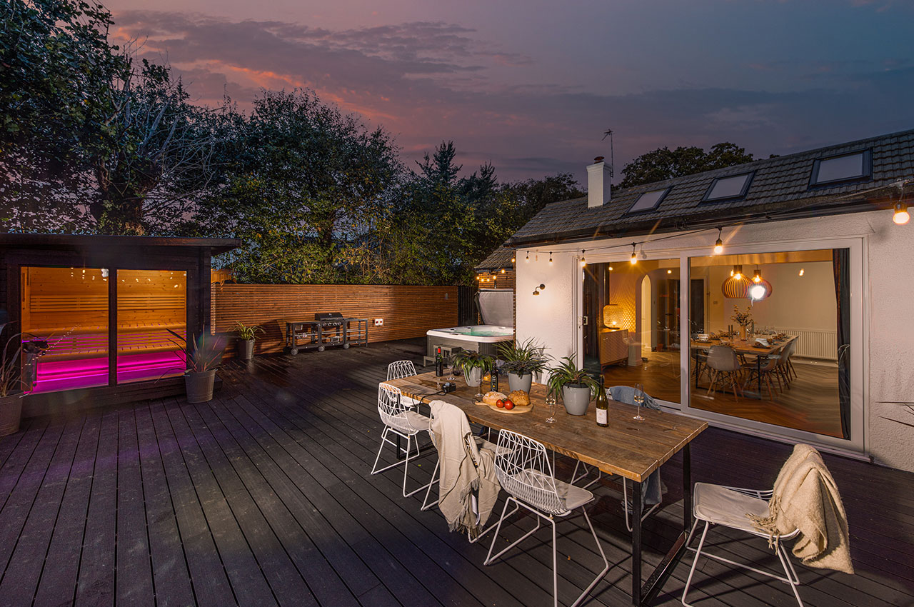 Holiday from home | Cladco Composite Decking Area in Charcoal