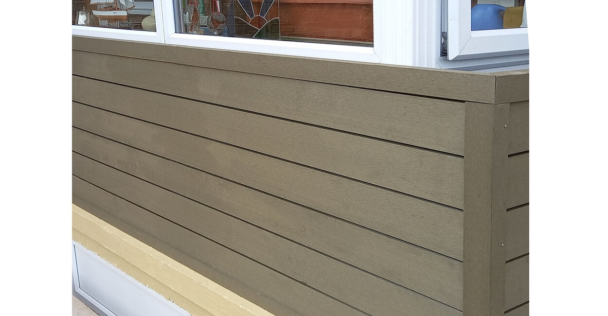 Cladco Composite Wall Cladding Boards have given a new look to this block of flats 