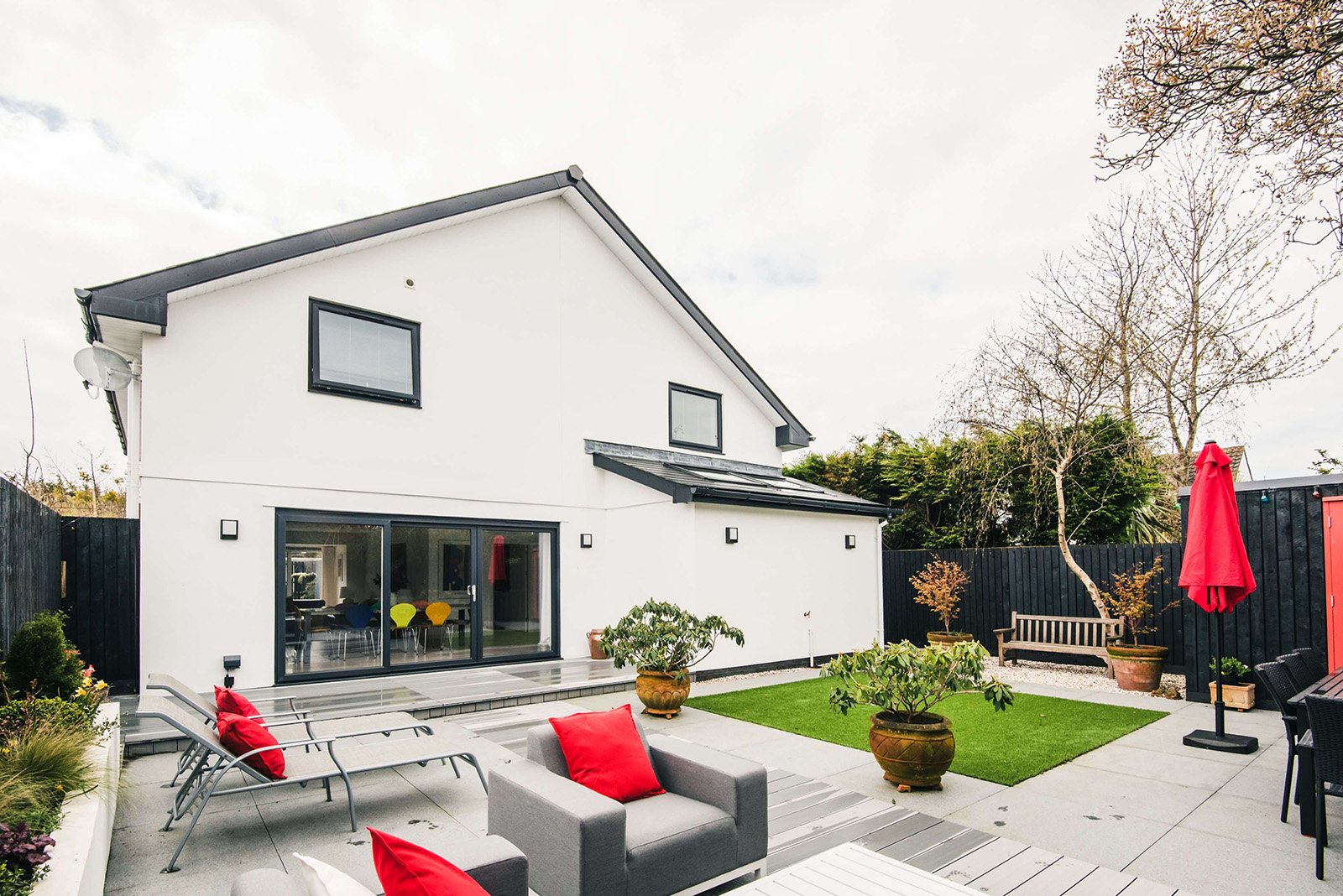 Light Grey Decking Boards used on self build project